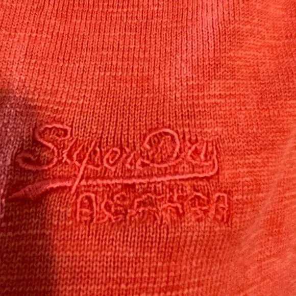 Superdry Womens XL sweatshirt premium dried cotton pink/orange quality stitching - Picture 11 of 14